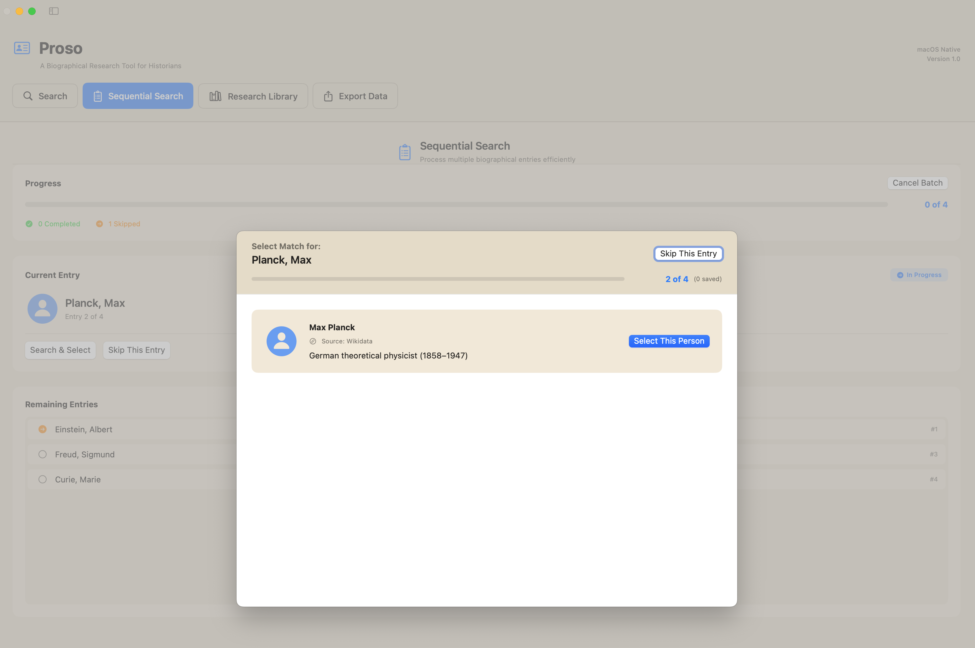 Proso (Swift) screenshot 4